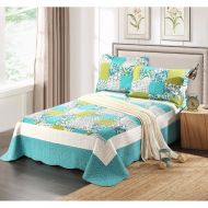 Spring Pond 3 Piece Patchwork Quilt Set by Tache Home Fashion