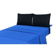 Tache Home Fashion BS4PC-BB-S 3-4 Pieces Bed Sheet Set, Twin, Blue