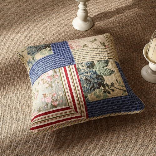  Tache Home Fashion Japanese Emperor Garden Floral Patchwork Quilt Bedspread Set, Twin