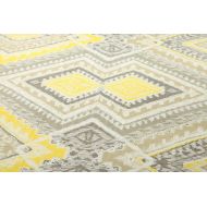 Tache Home Fashion KST1503-King Tache 3 Piece Modern Summer Diamond Reversible Bedspread Quilt Set, King, Yellow