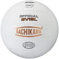 Tachikara SV18L NFHS Approved Full Grain Leather Competition Volleyball (White) by Tachikara