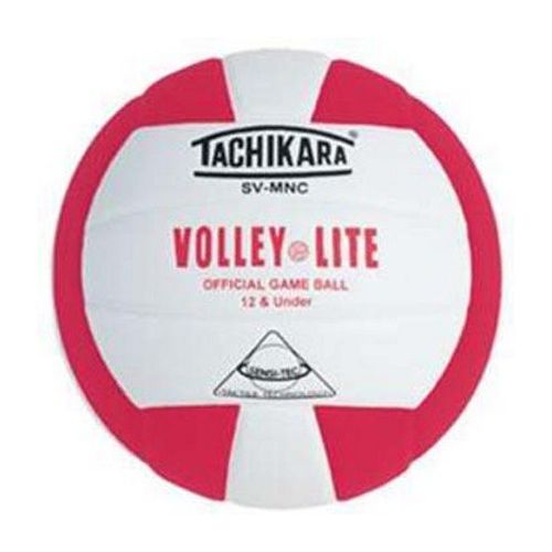  Tachikara Volley-Lite Sensi-Tec Composite Leather Volleyball (Scarlet  White)