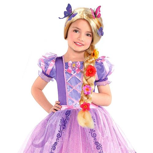  Tacobear Princess Rapunzel Wig for Girls with Princess Tiara and Butterfly Pin Princess Rapunzel Dress up Accessories for Girls Kids