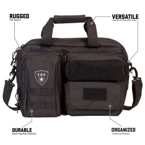  Tactical Baby Gear Deuce 2.0 Tactical Diaper Bag with Changing Mat (Black)