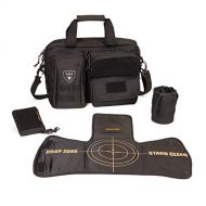 Tactical Baby Gear Deuce 2.0 Tactical Diaper Bag Combo Set and Changing Mat (Black)