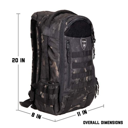  Tactical Baby Gear Daypack 3.0 Tactical Diaper Bag Backpack Combo Set (Black Camo)