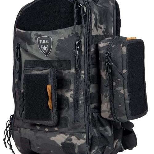  Tactical Baby Gear Daypack 3.0 Tactical Diaper Bag Backpack Combo Set (Black Camo)