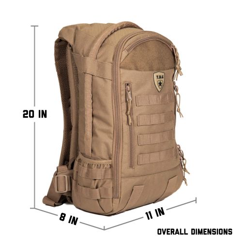  Tactical Baby Gear Daypack 3.0 Tactical Diaper Bag Backpack and Changing Mat (Coyote Brown)