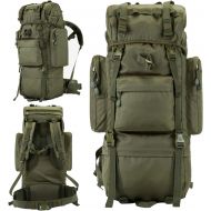 [아마존베스트]Tactical Backpack 70L/100L Hiking Backpack Mountaineering Outdoor Built-in Frame Climbing Bag