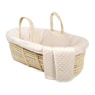 [아마존베스트]Tadpoles Minky Dot Moses Basket and Bedding Set, Natural