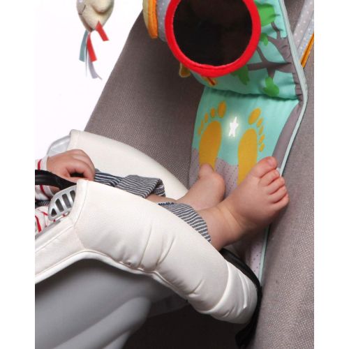  Taf Toys Play & Kick Car Seat Toy | Baby’s Activity & Entertaining Center, for Easier Drive and Easier Parenting, Soft Colors to Keep Baby Calm, Lights & Musical, Baby Safe Mirror,
