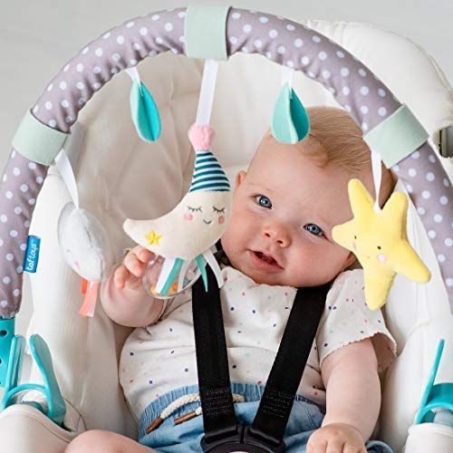  [아마존베스트]Taf Toys Mini Moon Arch | Ideal for Infants & Toddlers, Fits Stroller & Pram, Activity Arch with Fascinating Toys, Stimulates Baby’s Senses and Motor Skills Development, for Easier