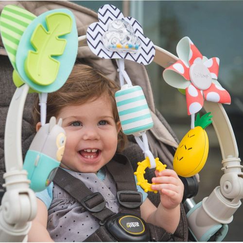  Taf Toys ‘Tropical Orchestra Arch’ | Ideal for Infant & Toddlers, Fits Stroller & Pram, Activity Arch with Fascinating Toys, Stimulates Baby’s Senses and Motor Skills Development,