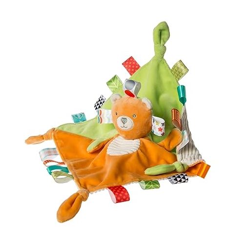  Taggies Two-Sided Stuffed Animal Security Blanket Soft Toy, 6-Inches, Twice as Nice Frog & Bear