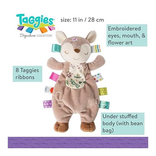  Taggies Lovey Soft Toy, 11-Inches, Flora Fawn
