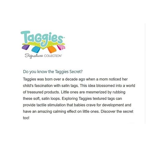  Taggies Sensory Stuffed Animal Soft Rattle with Teether Ring, Molasses Sloth