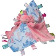 Taggies Stuffed Animal Lovey Security Blanket with Sensory Tags, 13 x 13-Inches, Lizzy Pink Axolotl