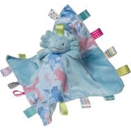 Taggies Stuffed Animal Lovey Security Blanket with Sensory Tags, 13 x 13-Inches, Fizzy Aqua Axolotl