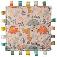 Mary Meyer Taggies Lovey for Baby Security Blankets Original Comfy Blanket with Sensory Tags, 12 x 12-Inches, Dinosaur