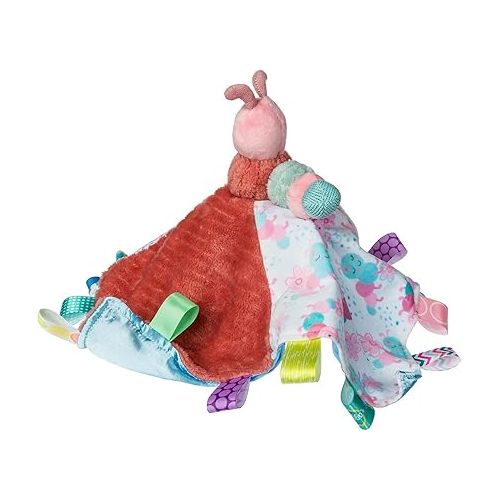  Taggies Stuffed Animal Lovey Security Blanket with Sensory Tags, 13 x 13-Inches, Camilla Caterpillar