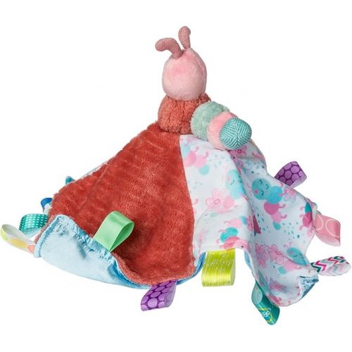  Taggies Stuffed Animal Lovey Security Blanket with Sensory Tags, 13 x 13-Inches, Camilla Caterpillar