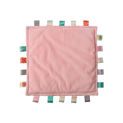  Mary Meyer Taggies Lovey for Baby Security Blankets Original Comfy Blanket with Sensory Tags, 12 x 12-Inches, Fawn