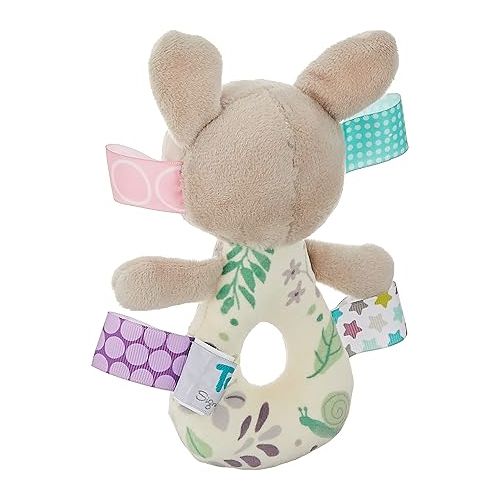  Taggies Embroidered Soft Ring Rattle, Flora Fawn