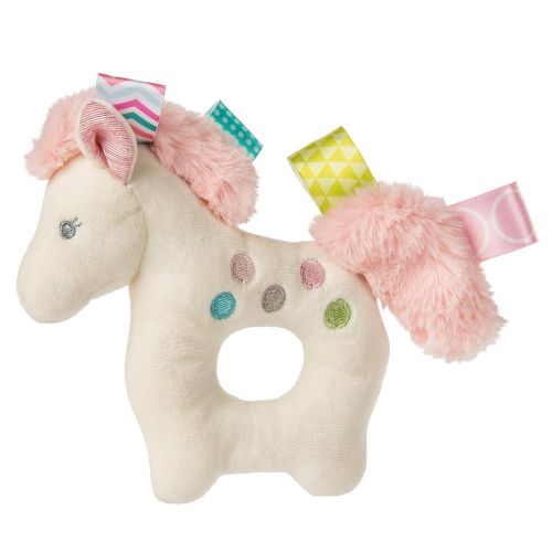  [아마존베스트]Taggies Embroidered Soft Ring Rattle, Painted Pony, 6-Inches