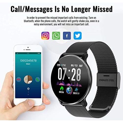  [아마존베스트]Tagobee IP68 IP67 Waterproof HD Smart Watch with Touch Screen with Fitness Tracker Blood Pressure Heart Rate Sleep Monitor Pedometer Compatible with Android and iOS