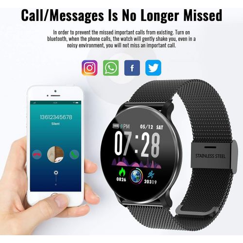  [아마존베스트]Tagobee IP68 IP67 Waterproof HD Smart Watch with Touch Screen with Fitness Tracker Blood Pressure Heart Rate Sleep Monitor Pedometer Compatible with Android and iOS