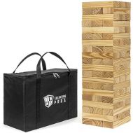 [아마존베스트]Tailgating Pros Giant Wooden Tumbling Timbers - 60 Blocks - Stacking Game - W/ Carrying Case