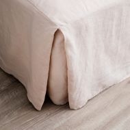 Tailored Merryfeel Linen Bed Skirt,Luxurious 100% Pure French Linen Bed Skirt - King
