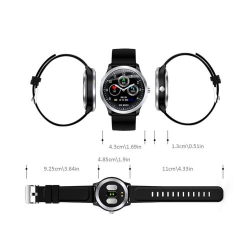  Taimot N58 Smart Watch with Heart Rate Monitor, IP67 Waterproof Smartwatch Sports Fitness Tracker with UI Display 3D Icon, for Android iOS