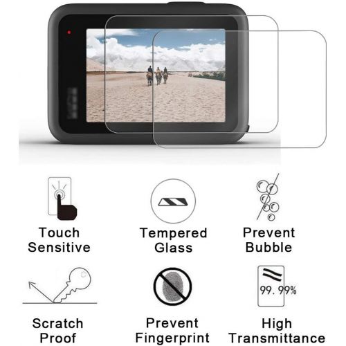  Taisioner Screen Protector for GoPro Hero 10 Black Hero 9 Black Fit Media Mod Ultra Tempered Glass Protective Foils with Lens Cover Accessories Kit