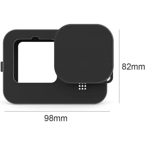 Taisioner Silicon Protective Housing Case for GoPro Hero 10 Hero 9 Black Sleeve Housing Frame with Lanyard and Lens Cover Accessories