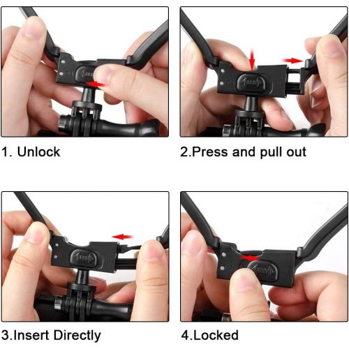  Taisioner POV / VLOG Smartphone Selfie Neck Holder Mount for GoPro AKASO Action Camera and Cell Phone Video Shoot Accessories ( Third Generation )