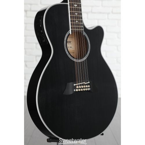  Takamine TSP-158C12 12-string Acoustic-electric Guitar - See-Thru Black