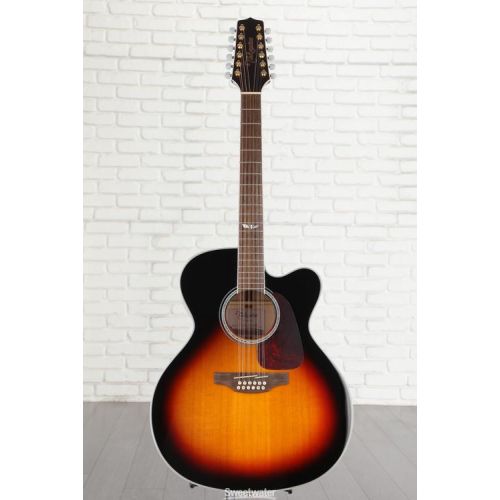  Takamine GJ72CE 12-String Acoustic-Electric Guitar - Brown Sunburst