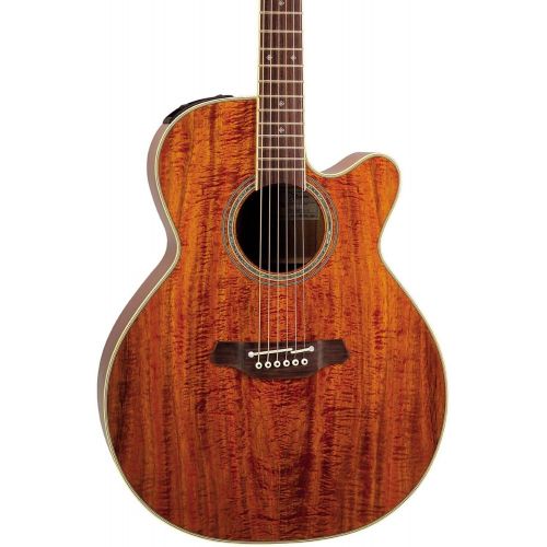  Takamine Pro Series EF508KC NEX All Koa Acoustic Electric Guitar, Natural with Case