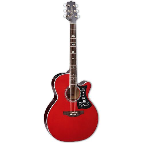  Takamine 6 String Acoustic-Electric Guitar Right Handed, Wine Red GN75CE WR