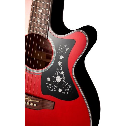  Takamine 6 String Acoustic-Electric Guitar Right Handed, Wine Red GN75CE WR