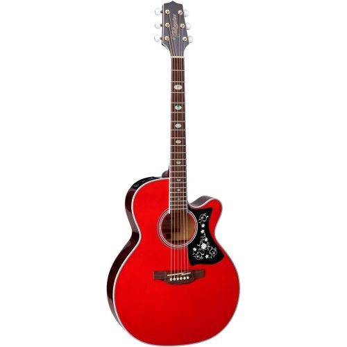  Takamine 6 String Acoustic-Electric Guitar Right Handed, Wine Red GN75CE WR