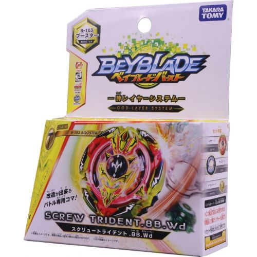  [아마존베스트]Takaratomy Beyblade Burst B-103 Screw Trident.8B.WD Stamina Booster