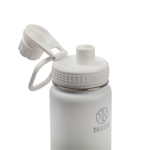  Takeya Actives Insulated Stainless Water Bottle with Insulated Spout Lid, 24oz, Arctic