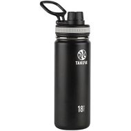 [아마존베스트]Takeya 50001 Originals Vacuum-Insulated Stainless-Steel Water Bottle, 18oz, Black, 18 oz,