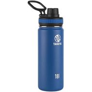 Takeya Originals Vacuum-Insulated Stainless-Steel Water Bottle, 18oz, Navy