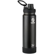 Takeya Actives Insulated Stainless Steel Water Bottle with Spout Lid, 24 oz, Onyx: Sports & Outdoors