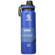 Takeya Originals Vacuum-Insulated Stainless-Steel Water Bottle, 24oz, Navy