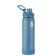 Takeya Actives Insulated Water Bottle with Spout Lid, 24 Ounce, Bluestone