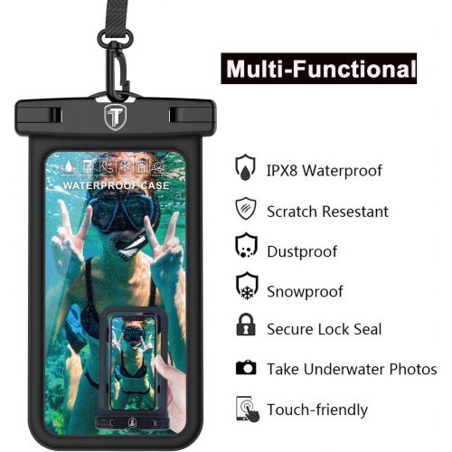  [아마존베스트]Takfox [Floating] Waterproof Phone Pouch for Samsung Galaxy S20 Ultra S20 Plus S10+ S9 S8 S7 J7, Note 20 Ultra 10 9, A01 A11 A21 A51 A71 A10e A20 A50, Stylo 6 5,K51,K31 Cell Phone